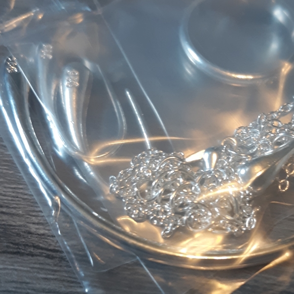 925 Sterling Silver Water Drop Jewelry Set - Picture 6 of 8